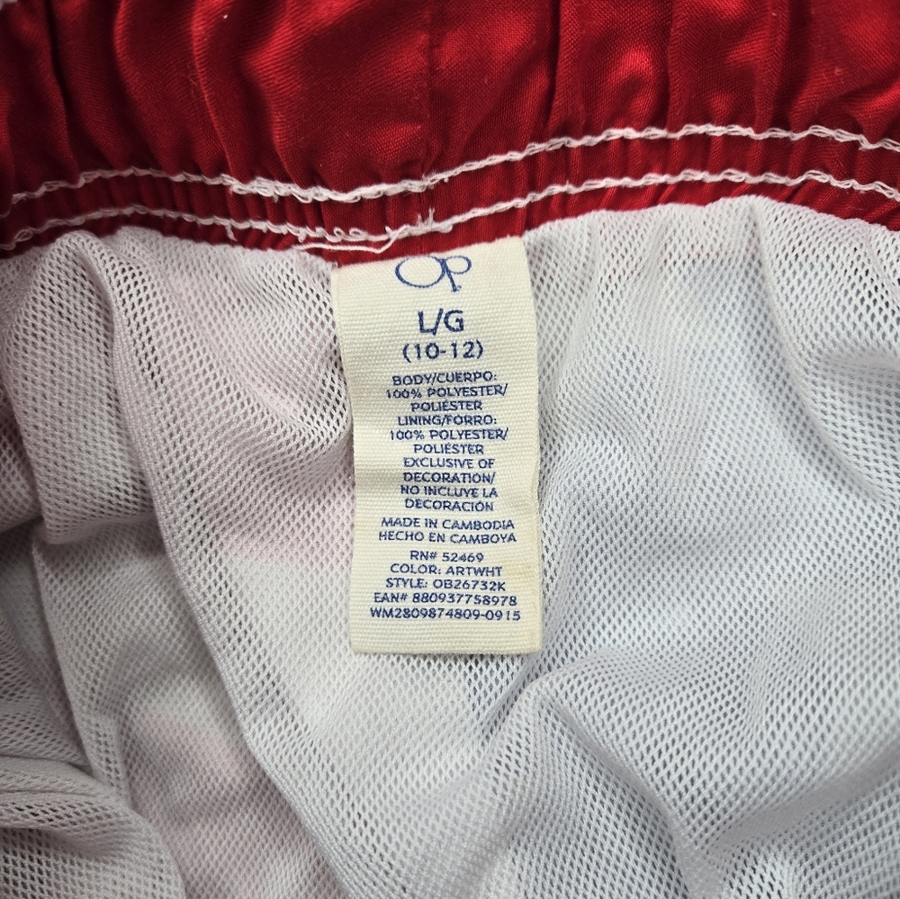 OP Ocean Pacific Boys American Flag Swim Shorts Size Large (10/12) - Picture 3 of 4
